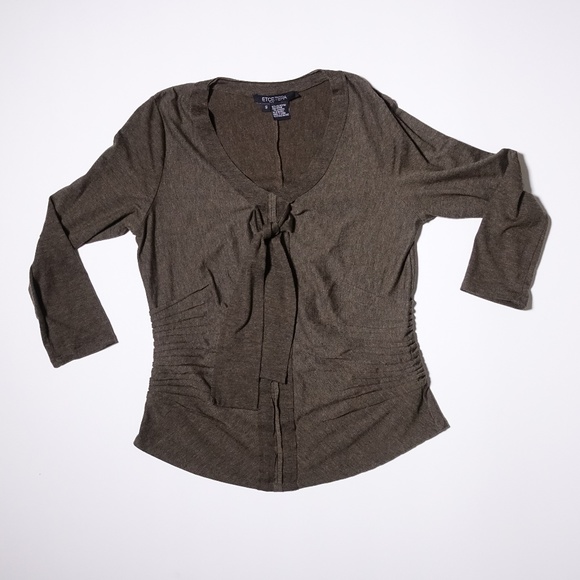 Etcetera Tops - Etcetera Small Brown Shirt